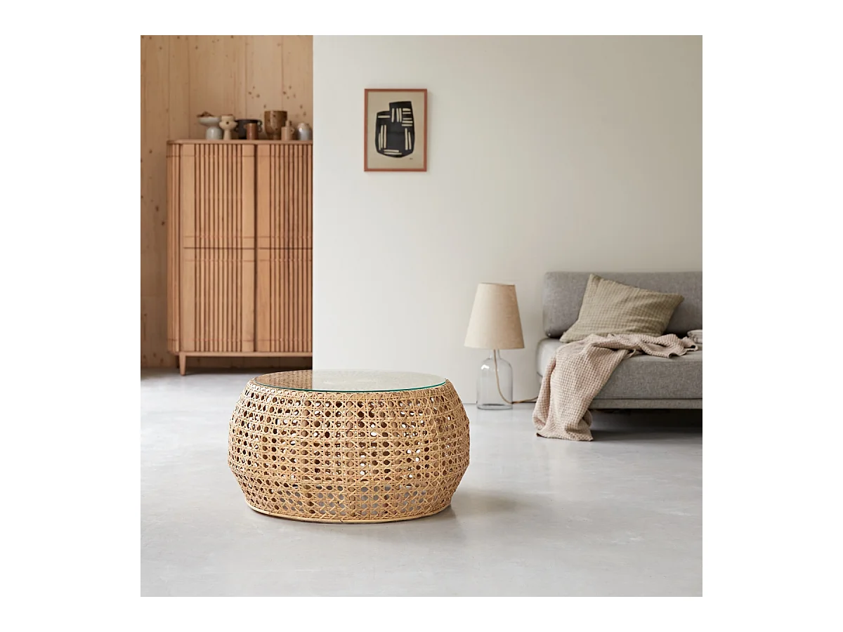 Couchtisch aus Rattan Esther