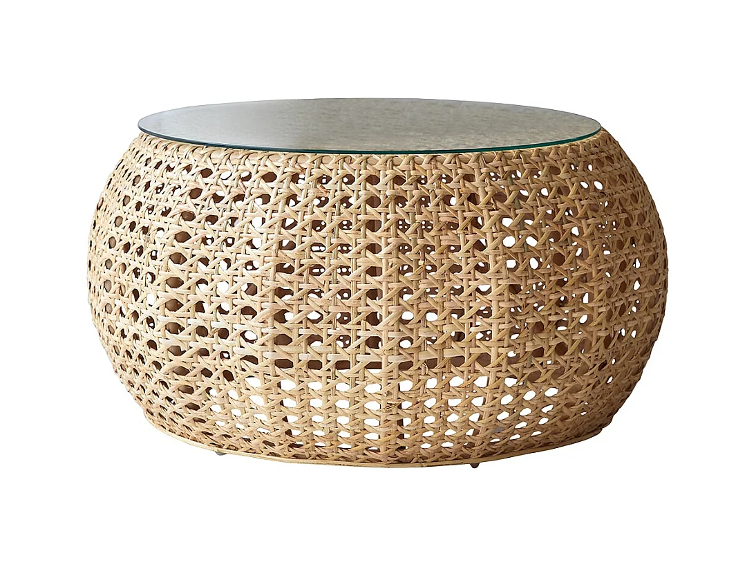 Couchtisch aus Rattan Esther