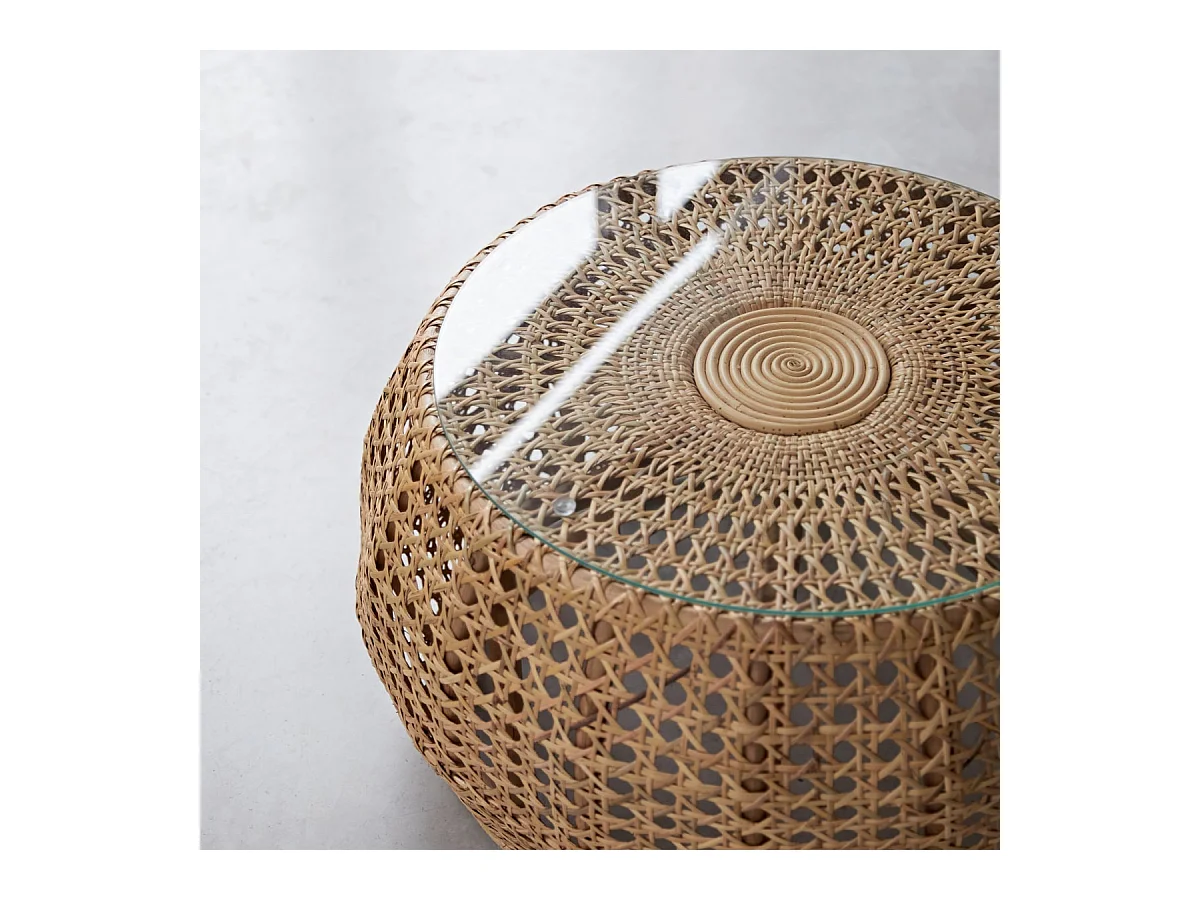 Couchtisch aus Rattan Esther