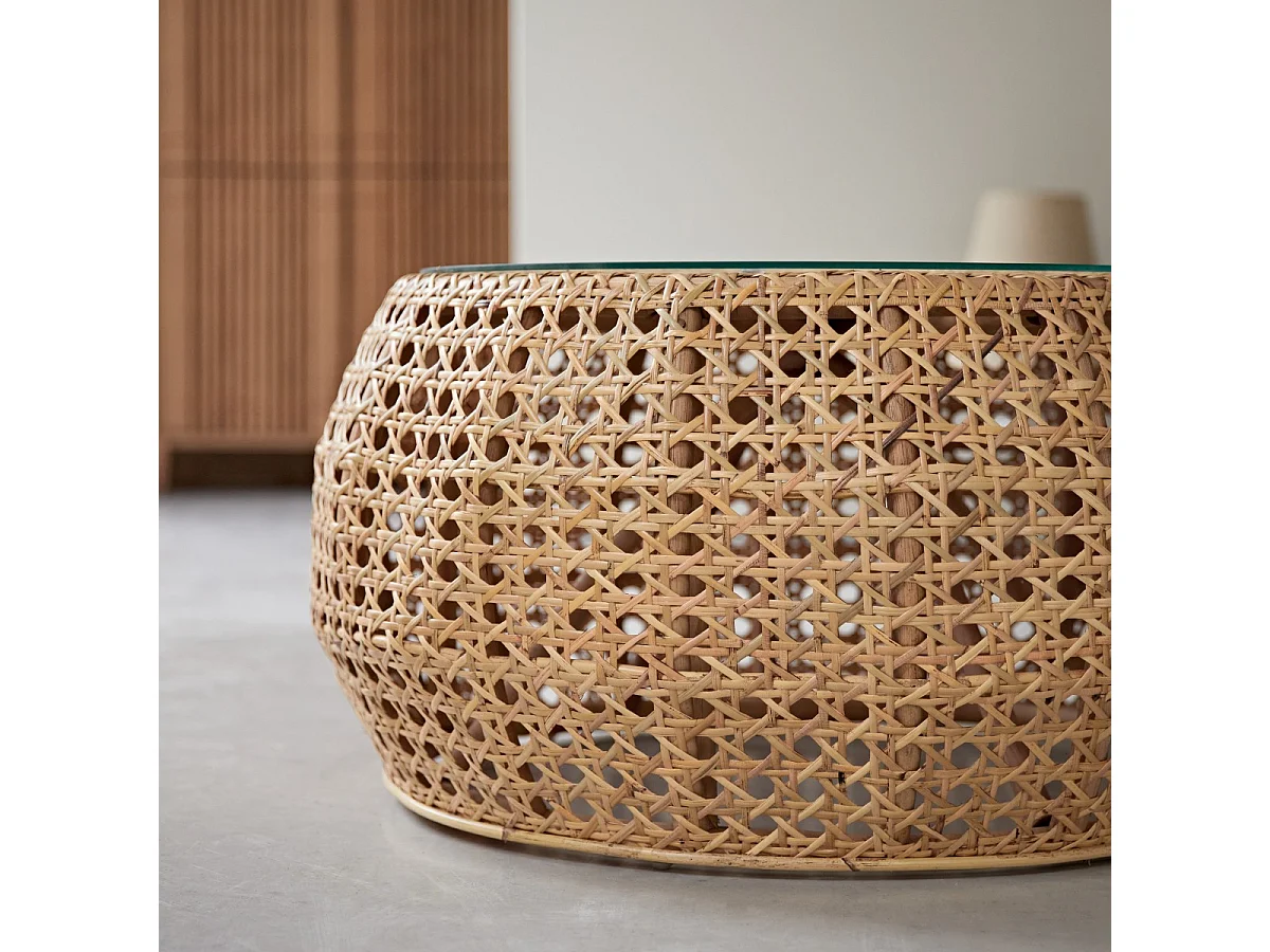 Couchtisch aus Rattan Esther