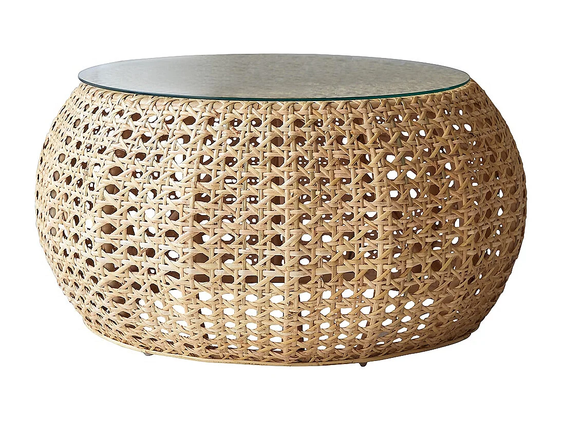 Couchtisch aus Rattan Esther