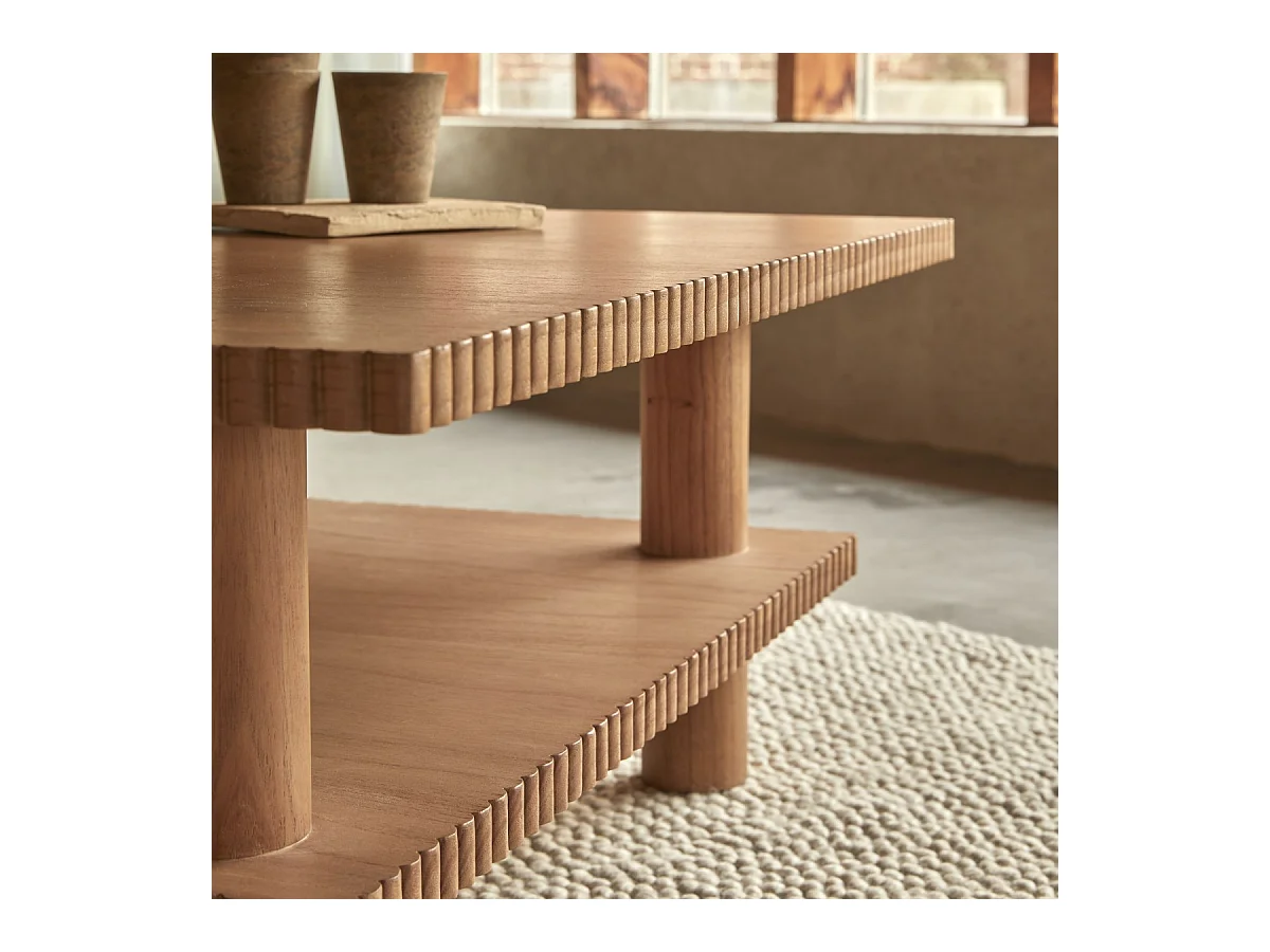 Couchtisch Mollie aus Mindiholz 100 x 100