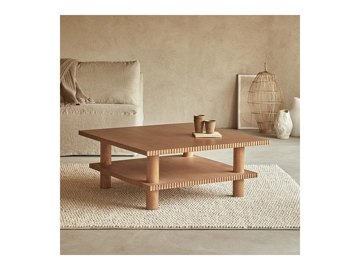 Couchtisch Mollie aus Mindiholz 100 x 100