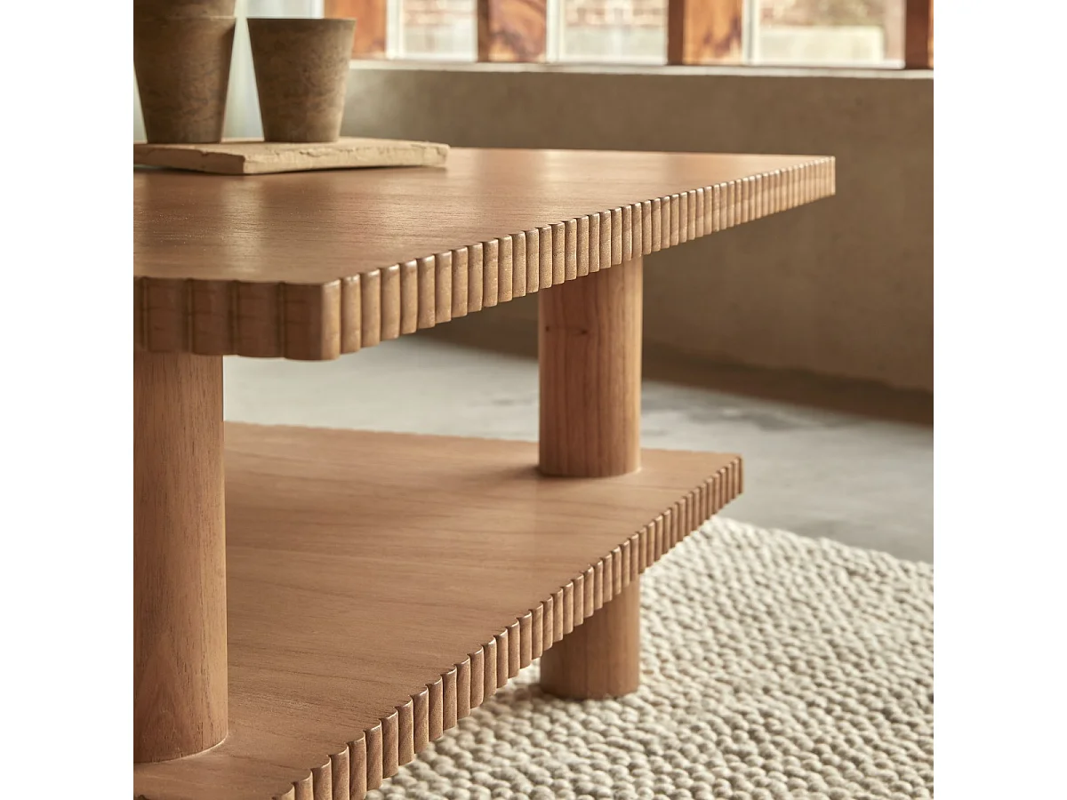 Couchtisch Mollie aus Mindiholz 100 x 100