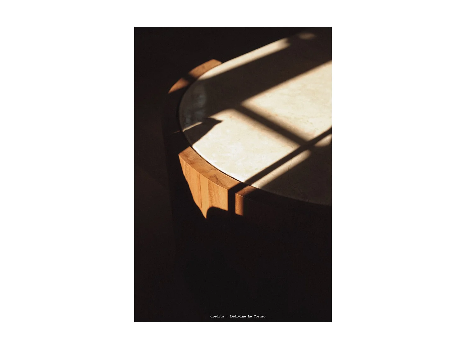 Couchtisch Virgile aus Teakholz und Marmor, 120