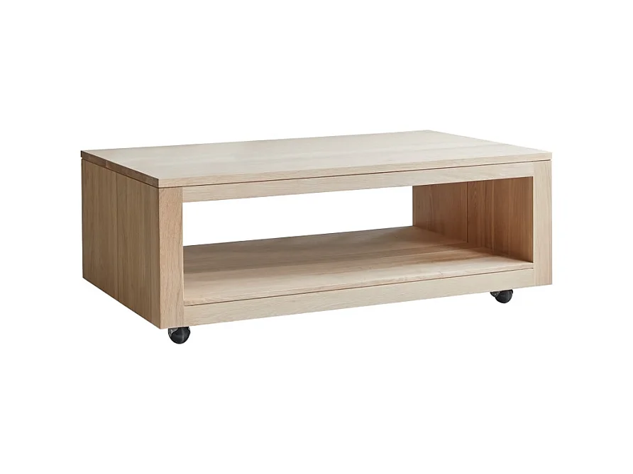 Tavolo basso in legno di quercia senza nodi 110x60 Anoa