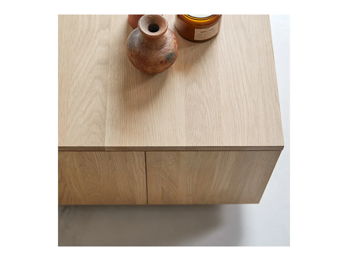 Tavolo basso in legno di quercia senza nodi 110x60 Anoa