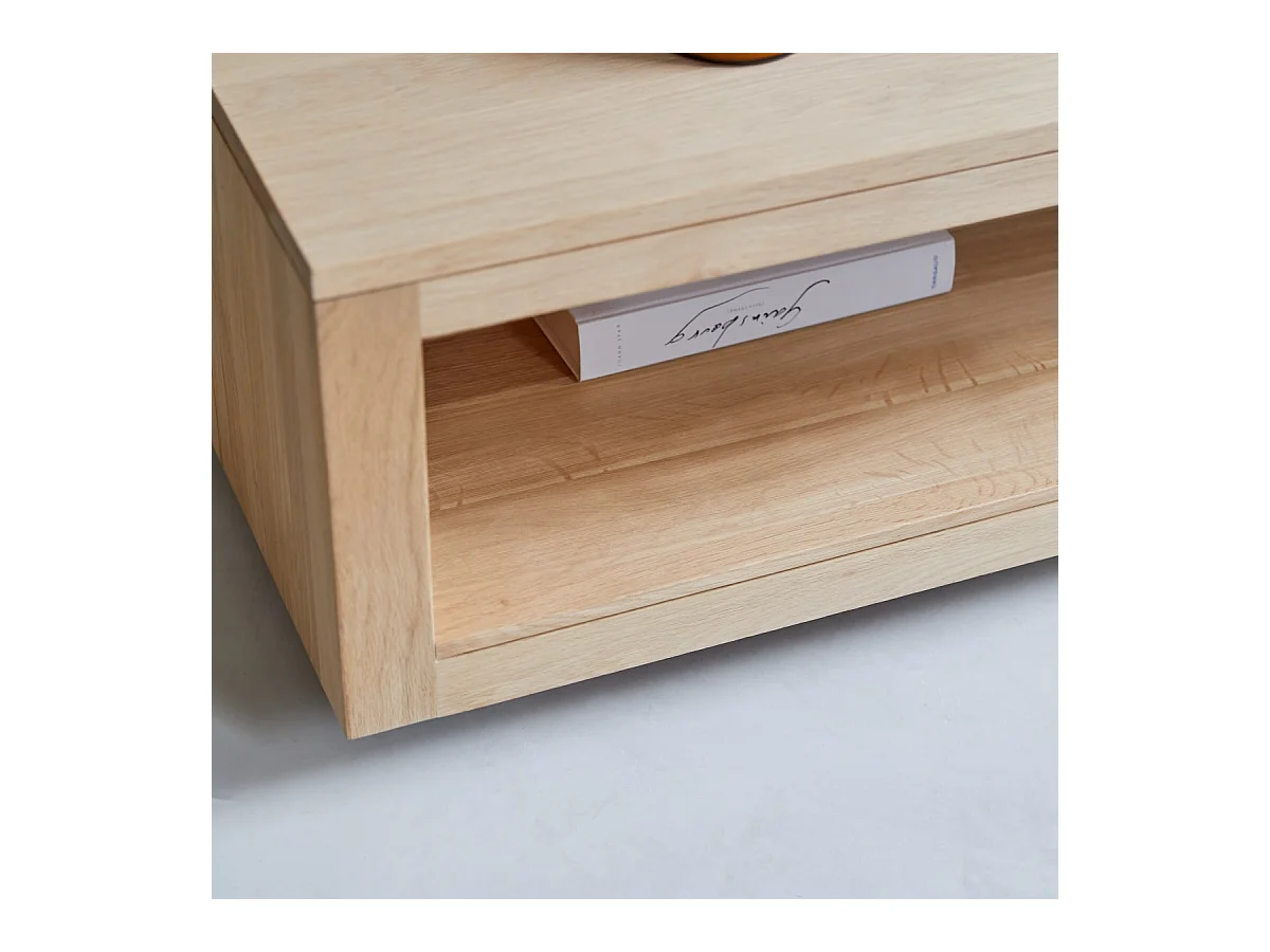 Tavolo basso in legno di quercia senza nodi 110x60 Anoa