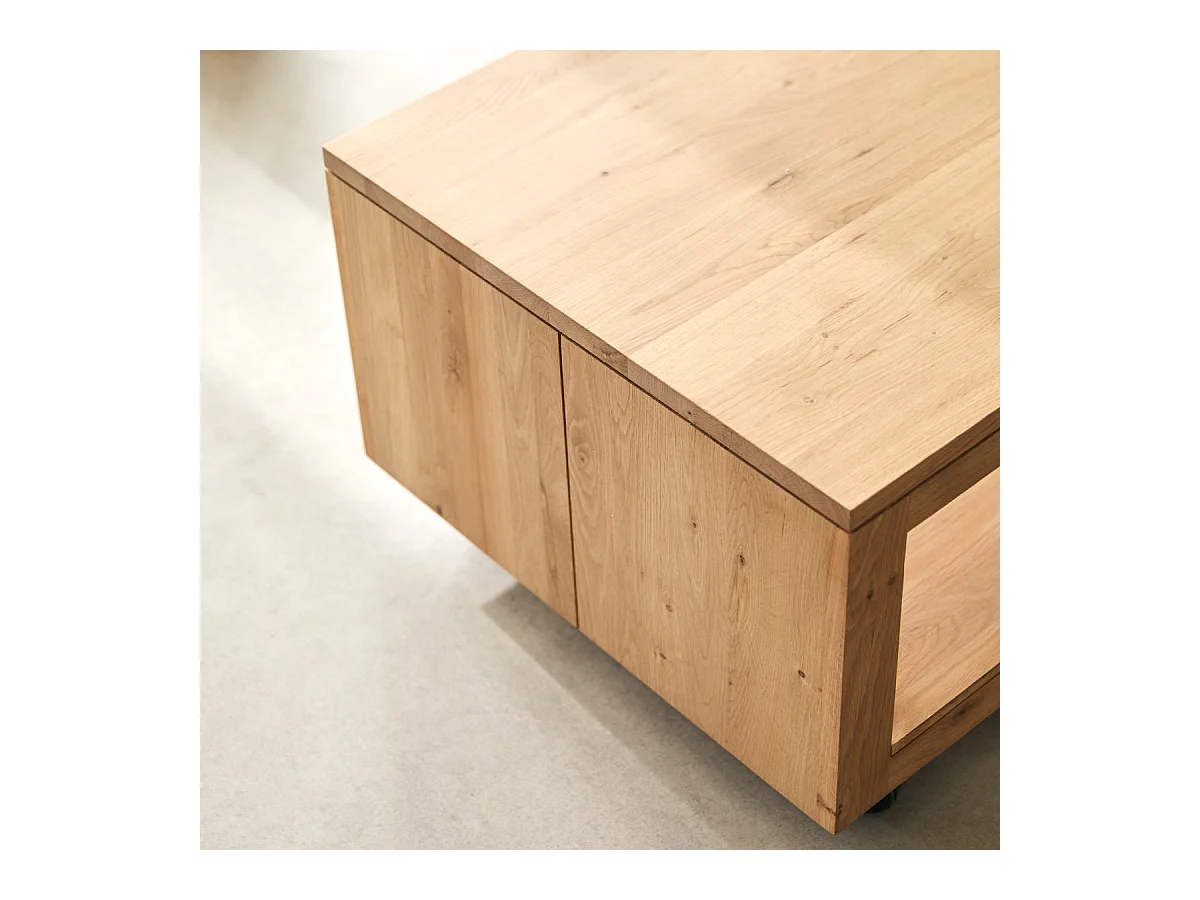 Tavolo basso in legno di quercia senza nodi 110x60 Anoa