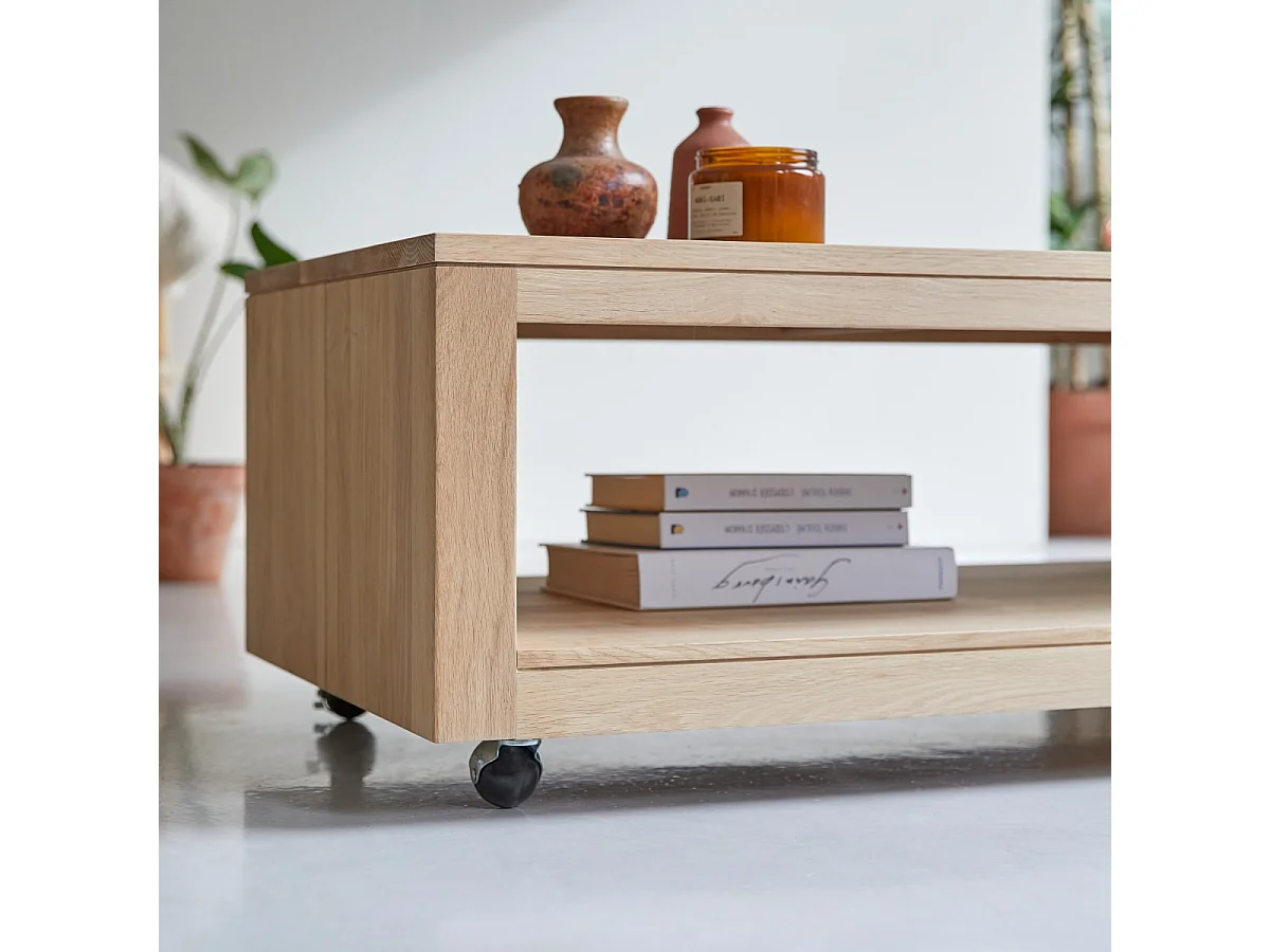 Couchtisch aus Eichenholz ohne Knoten 110 × 60 Anoa