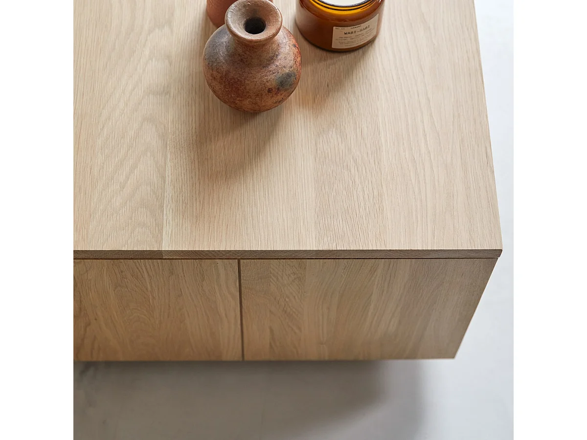 Couchtisch aus Eichenholz ohne Knoten 110 × 60 Anoa