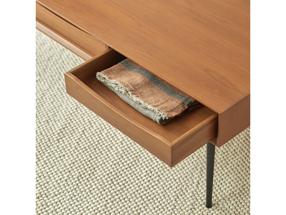 Couchtisch aus Teakholz 135x65 Simen