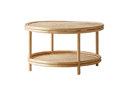 Couchtisch aus natürlichen Rattanstäben Ella