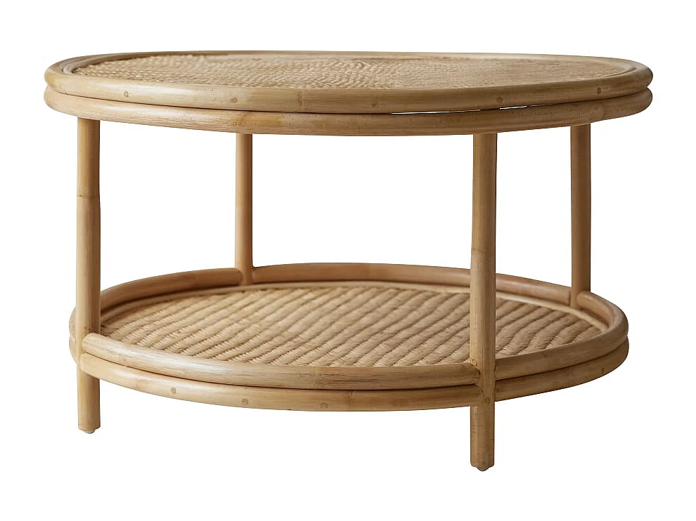 Couchtisch aus natürlichen Rattanstäben Ella