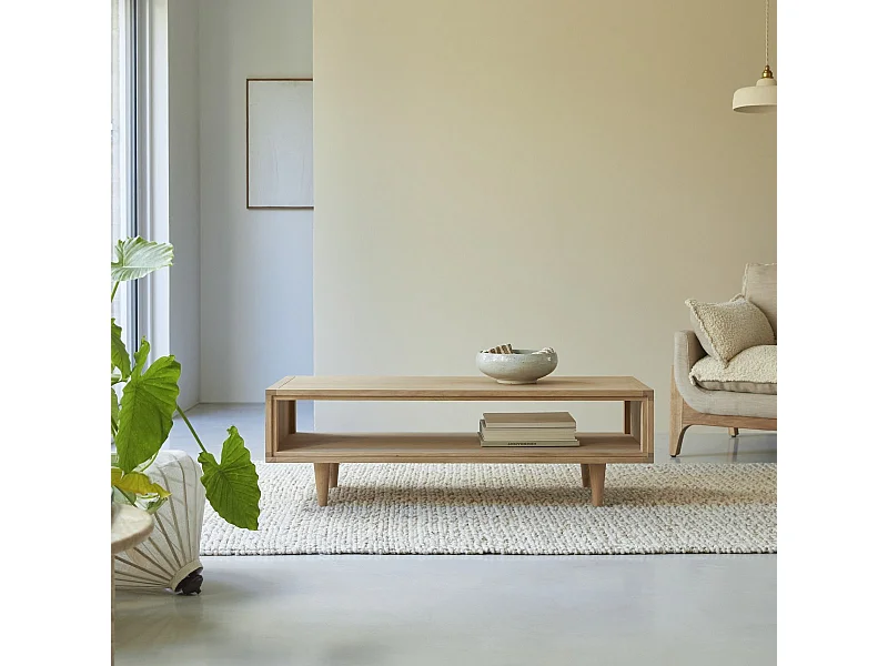 Couchtisch aus Eichenholz 120 × 50 Jonàk