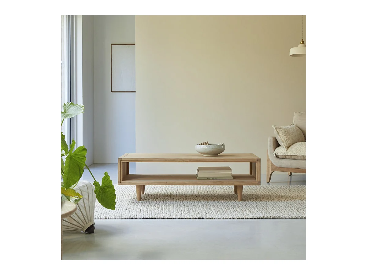 Couchtisch aus Eichenholz 120 × 50 Jonàk