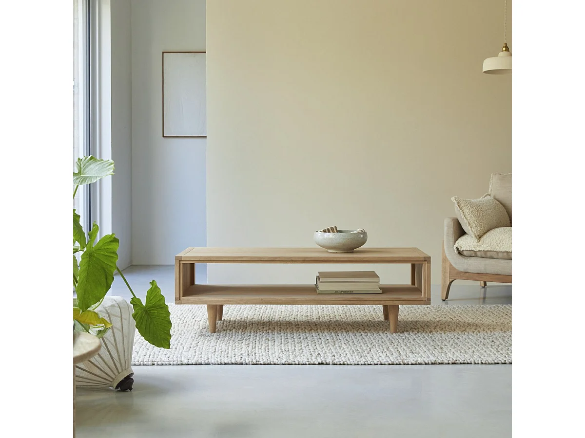 Tavolino in legno di quercia 120 x 50 Jonàk