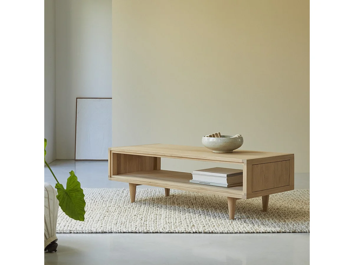 Tavolino in legno di quercia 120 x 50 Jonàk