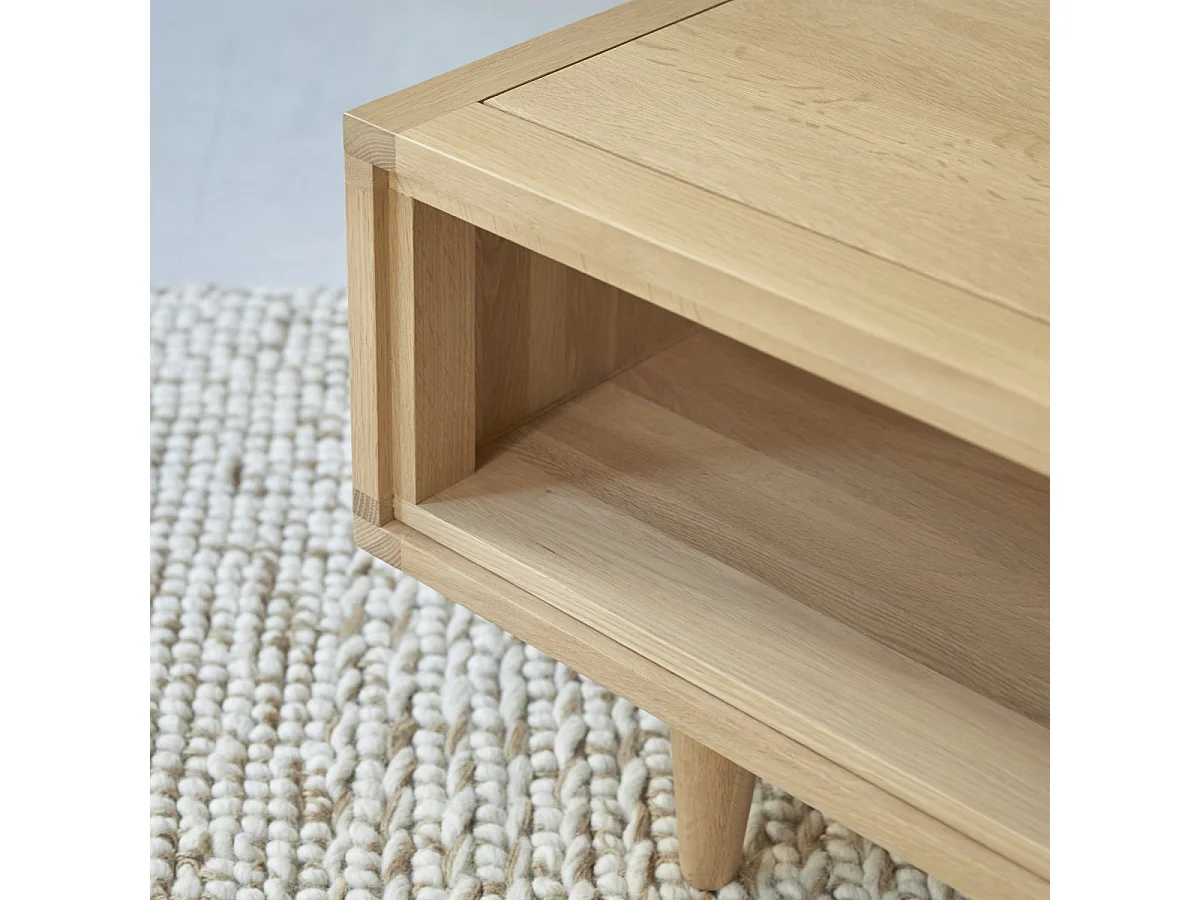 Tavolino in legno di quercia 120 x 50 Jonàk