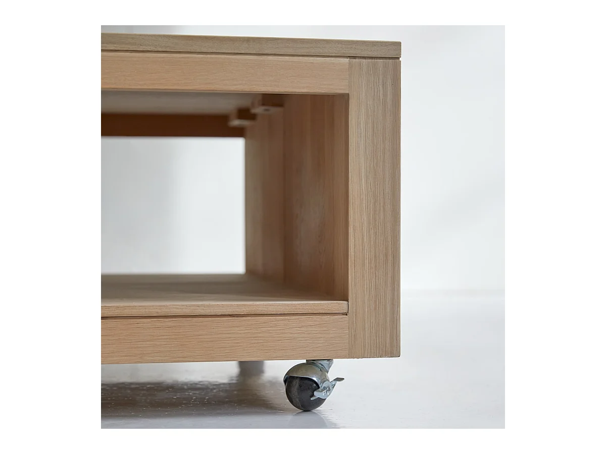 Couchtisch aus Eichenholz ohne Knoten 80 Anoa