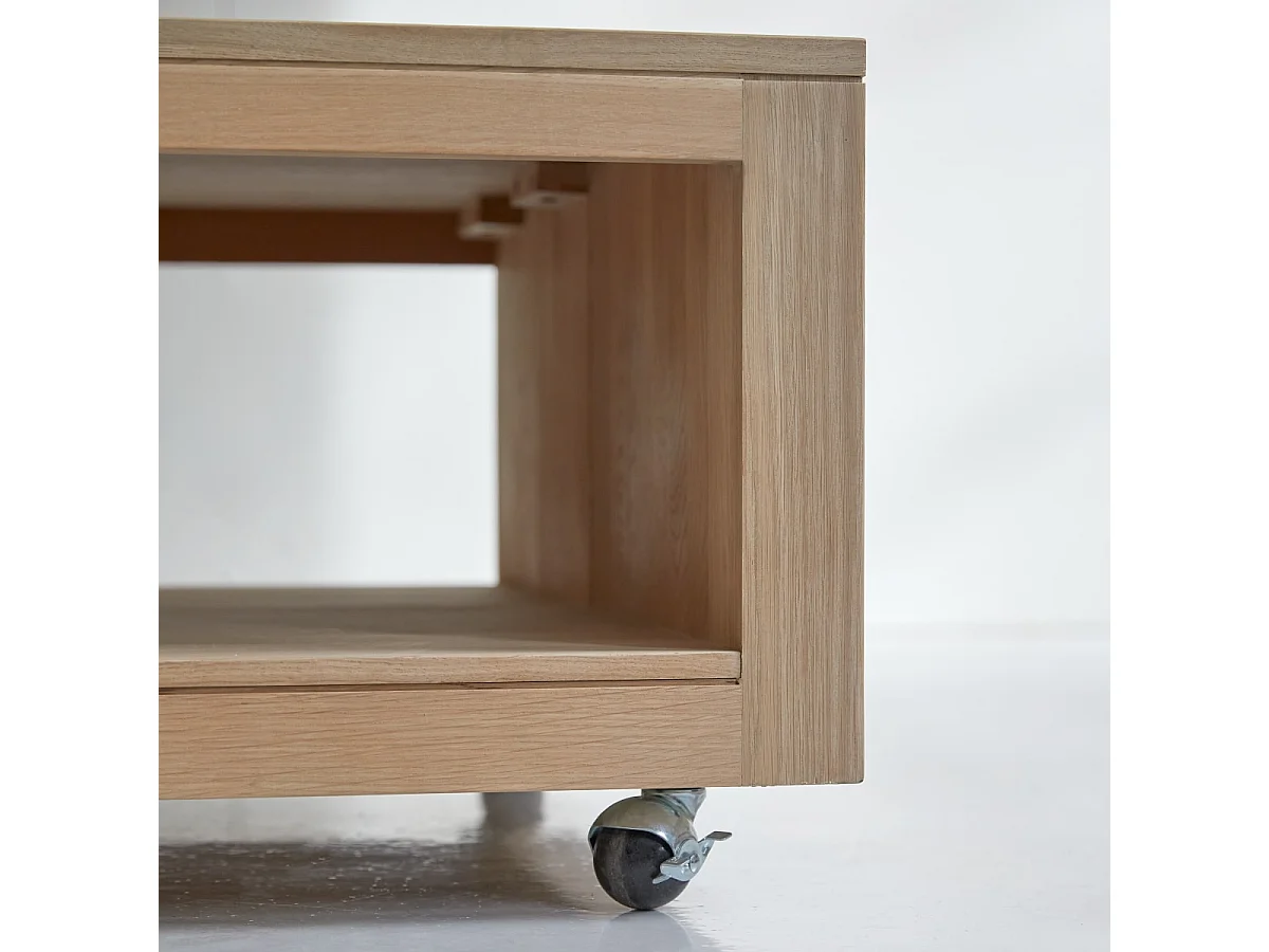 Couchtisch aus Eichenholz ohne Knoten 80 Anoa