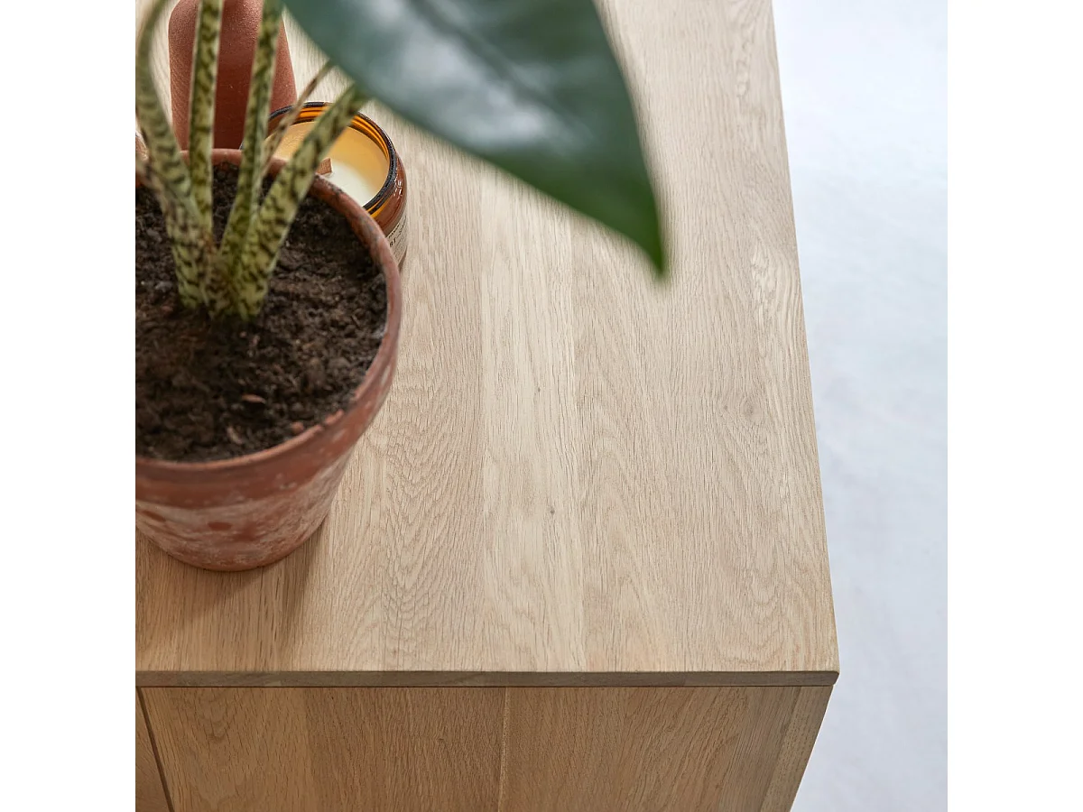 Couchtisch aus Eichenholz ohne Knoten 80 Anoa