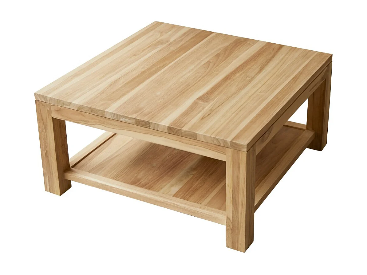 Tavolino quadrato in teak massello Eve