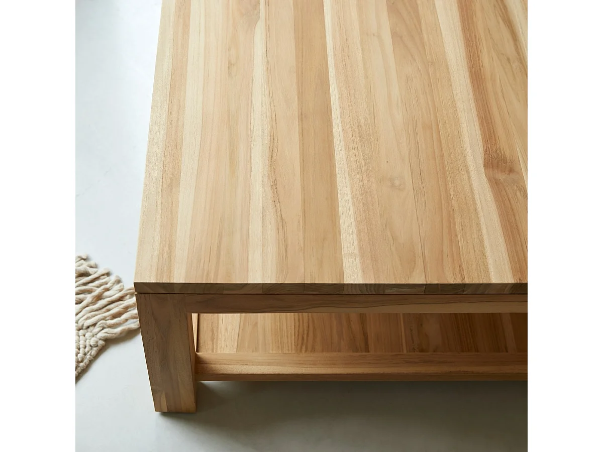 Tavolino quadrato in teak massello Eve