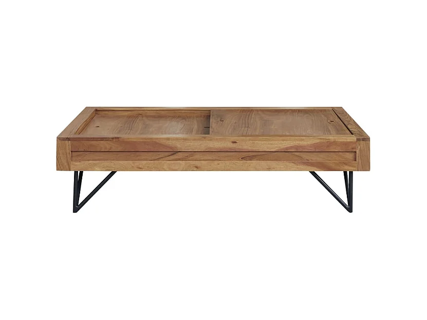 Table basse en bois d'acacia 120x68 Bonnie