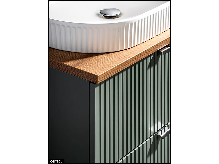 Meuble sous vasque - 60 cm - 2 tiroirs - ROSEAU