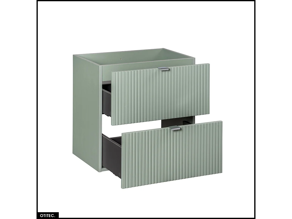 Meuble sous vasque - 60 cm - 2 tiroirs - ROSEAU