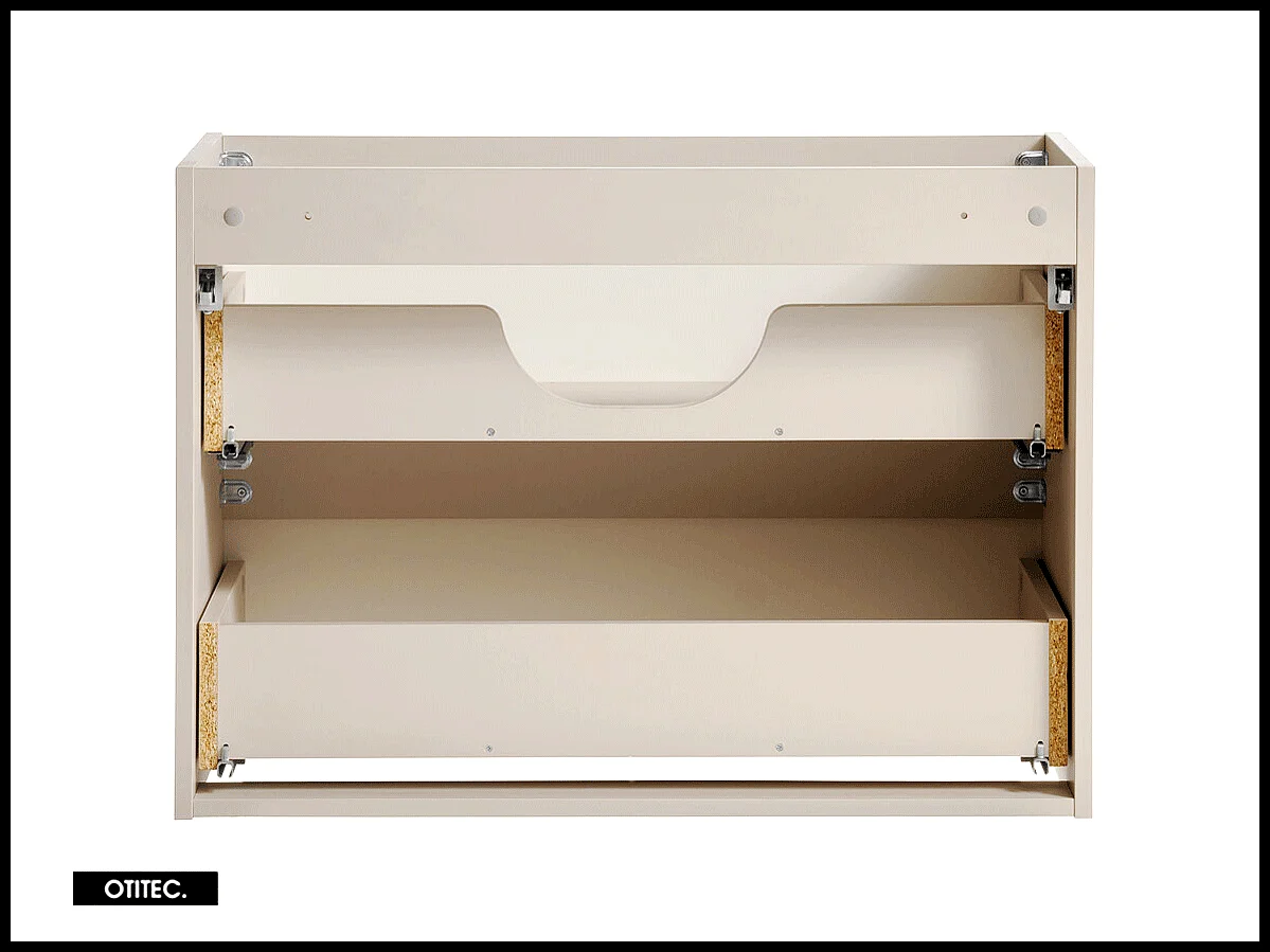 Meuble sous vasque de 80 cm - 2 tiroirs - DANO