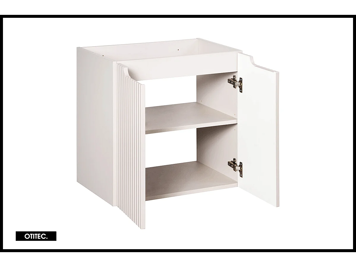 Meuble sous vasque de 60 cm - Cachemire Mat - 2 portes - VOLTA