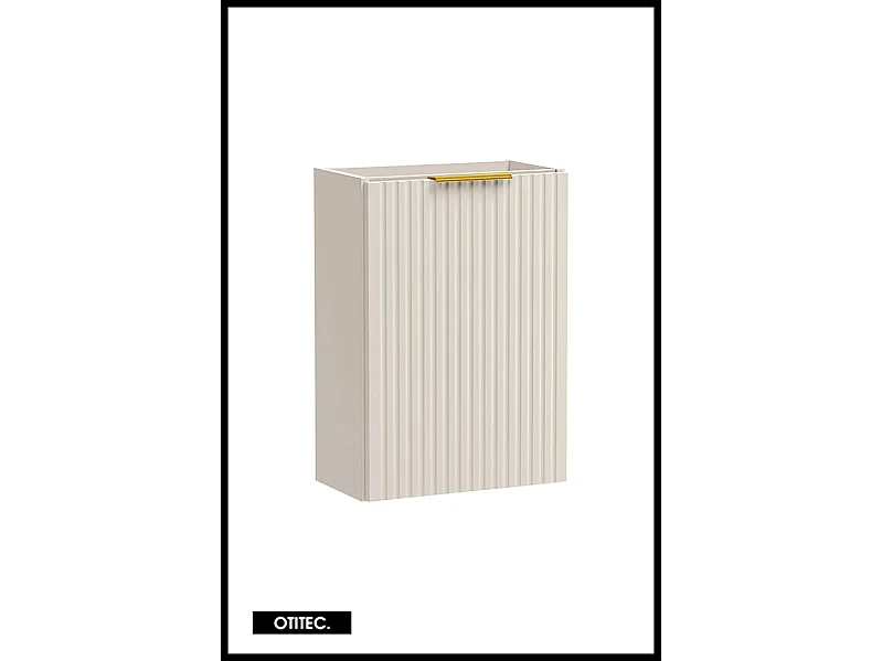 Meuble sous vasque de 40 cm - Cachemire Mat - 1 porte - LIVA