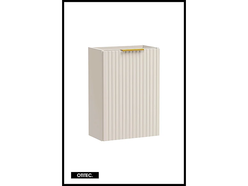 Meuble sous vasque de 40 cm - Cachemire Mat - 1 porte - LIVA