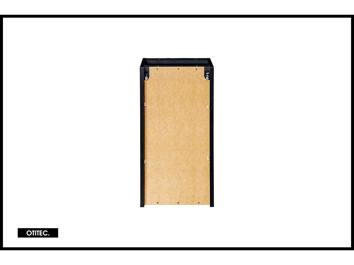 Meuble sous vasque de 30 cm - Noir - 1 porte - VOLTA