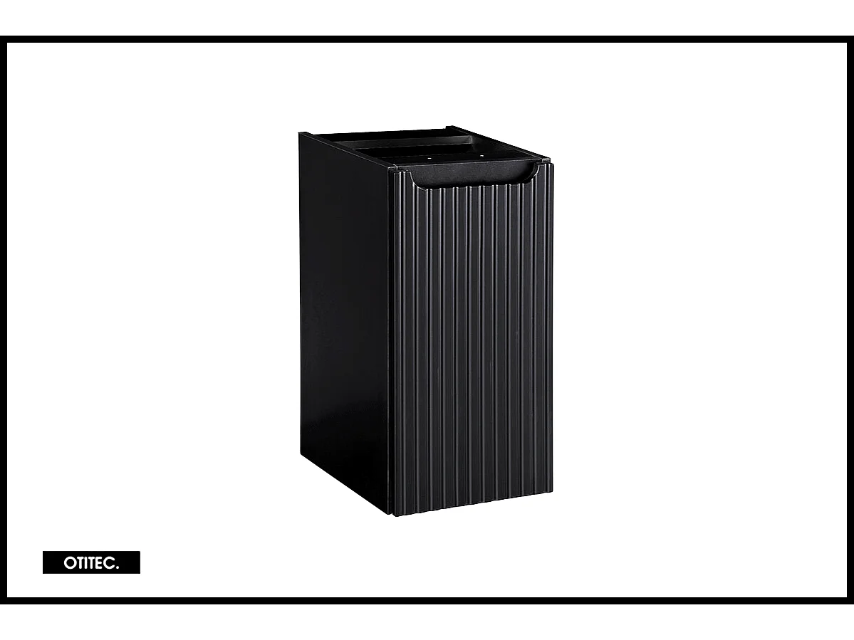 Meuble sous vasque de 30 cm - Noir - 1 porte - VOLTA