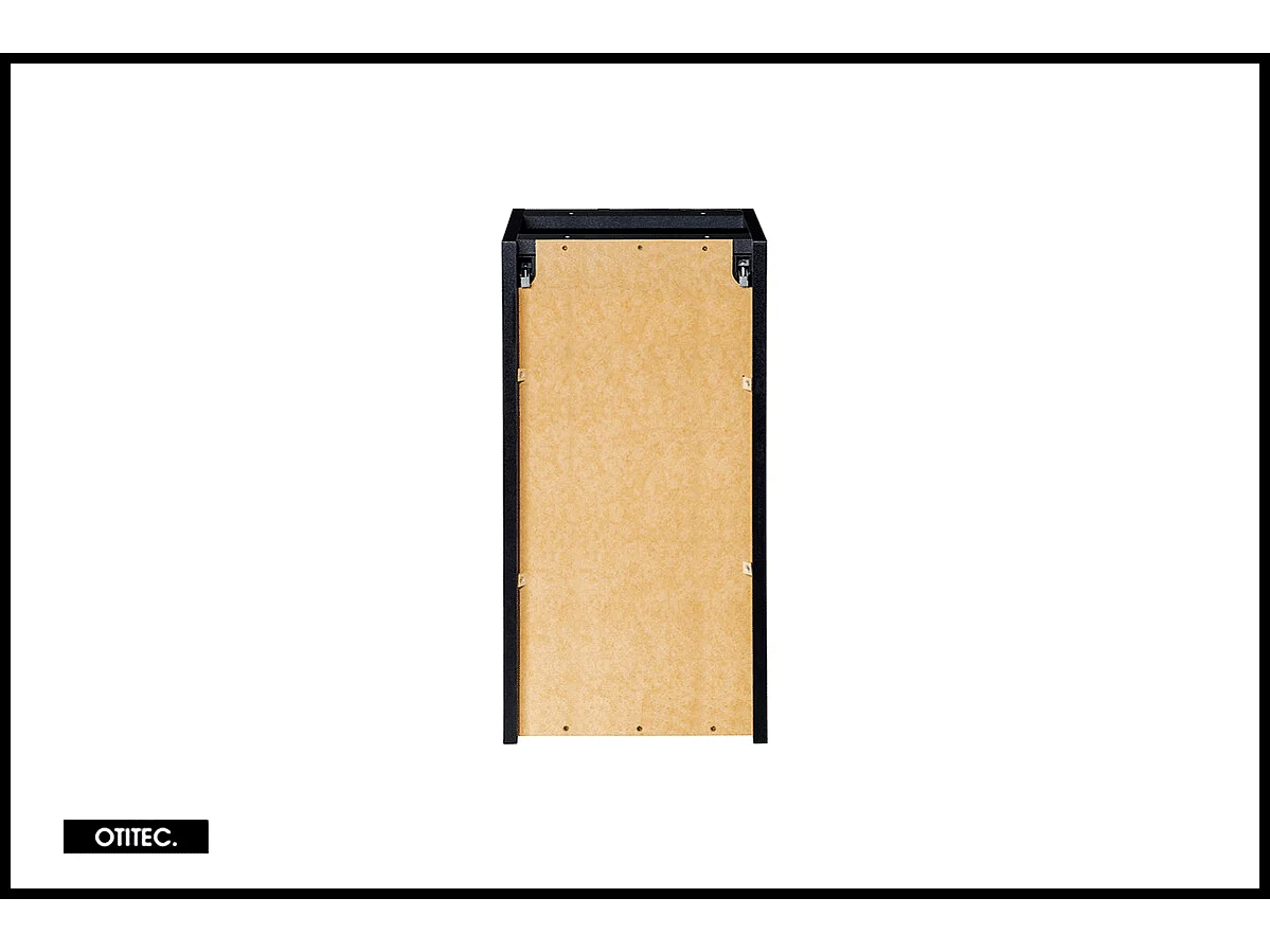 Meuble sous vasque de 30 cm - Noir - 1 porte - VOLTA