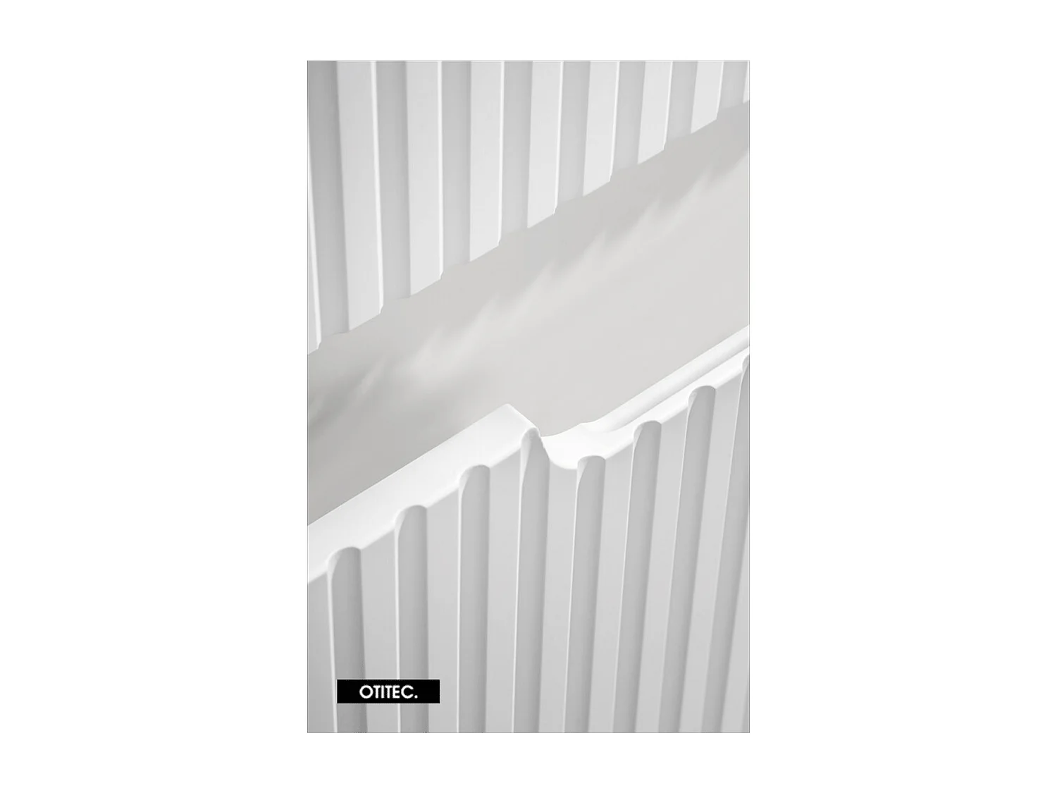 Meuble sous vasque de 60 cm - Blanc - 2 tiroirs - VOLTA