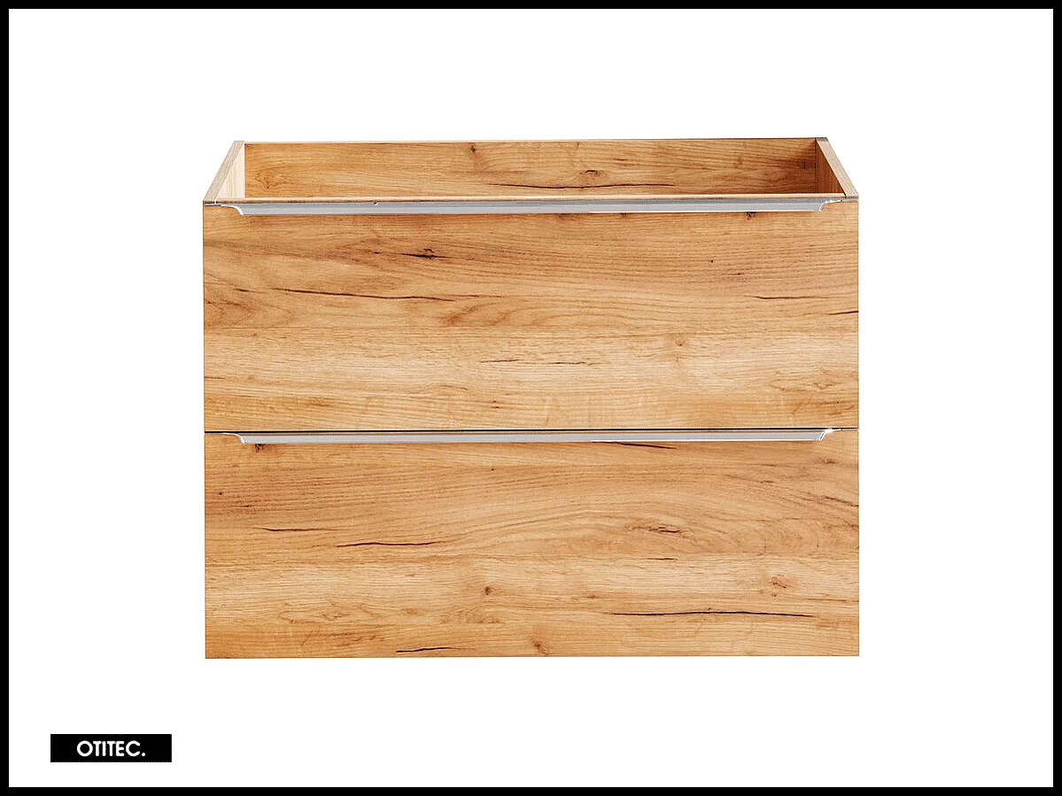 Meuble sous vasque de 80 cm - Oak - 2 tiroirs - LISOA