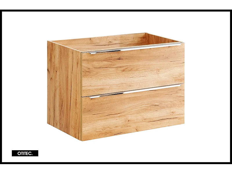 Meuble sous vasque de 80 cm - Oak - 2 tiroirs - LISOA