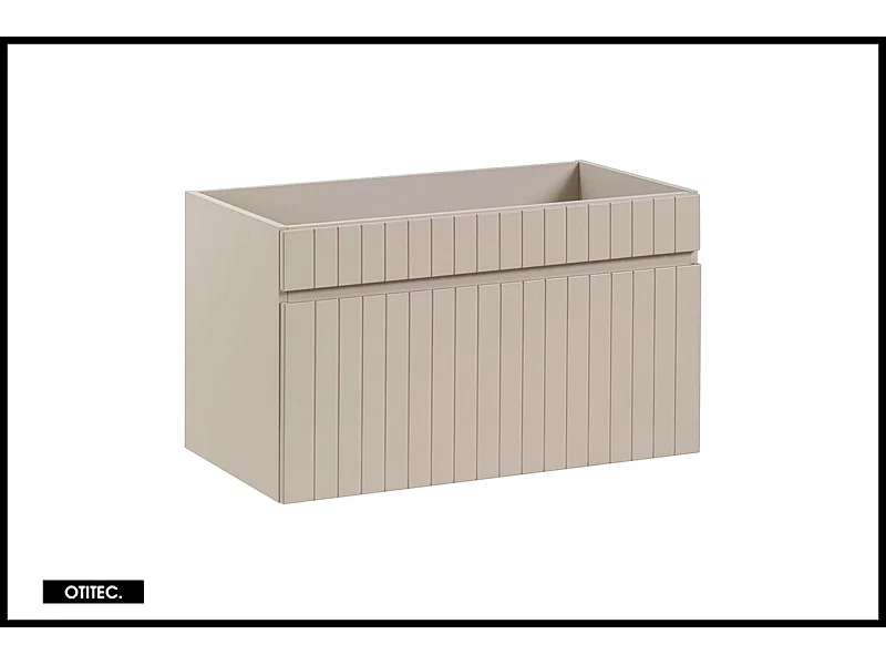 Meuble sous vasque de 80 cm - Cachemire Mat - 1 tiroir - MINO