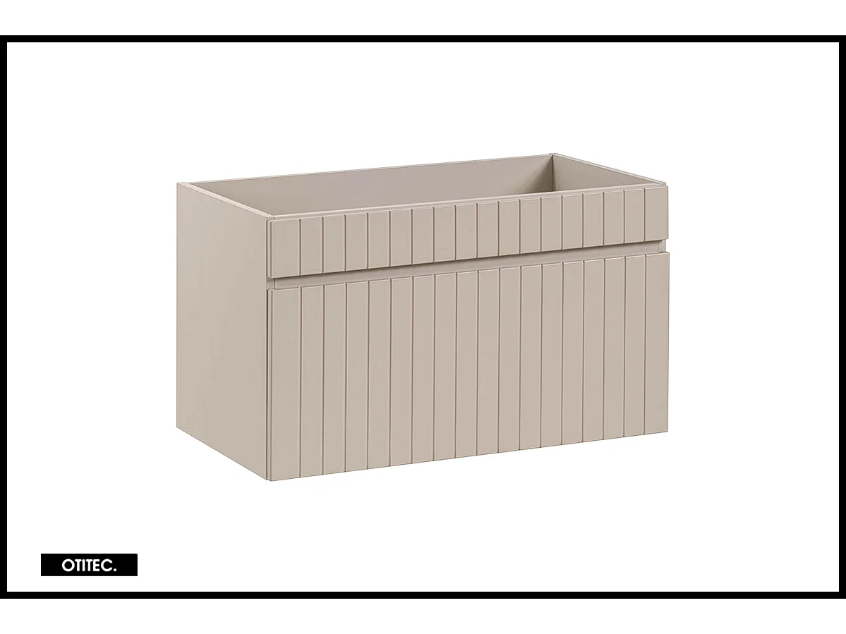 Meuble sous vasque de 80 cm - Cachemire Mat - 1 tiroir - MINO