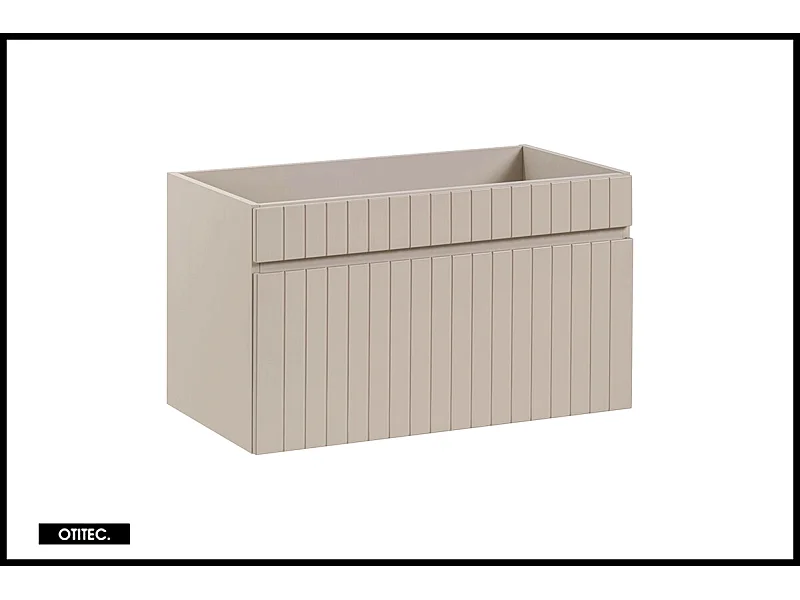 Meuble sous vasque de 80 cm - Cachemire Mat - 1 tiroir - MINO