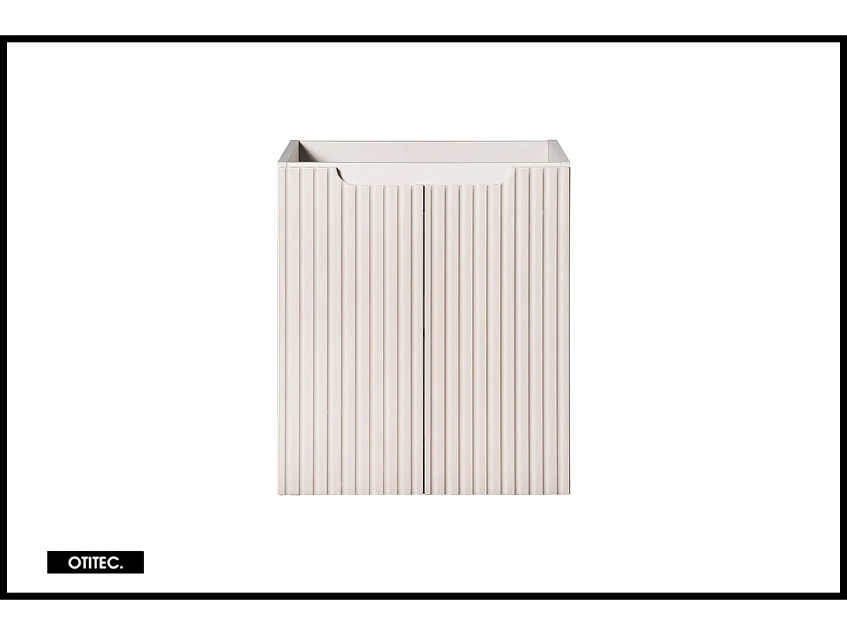 Meuble sous vasque de 50 cm - Cachemire Mat - 2 portes - VOLTA