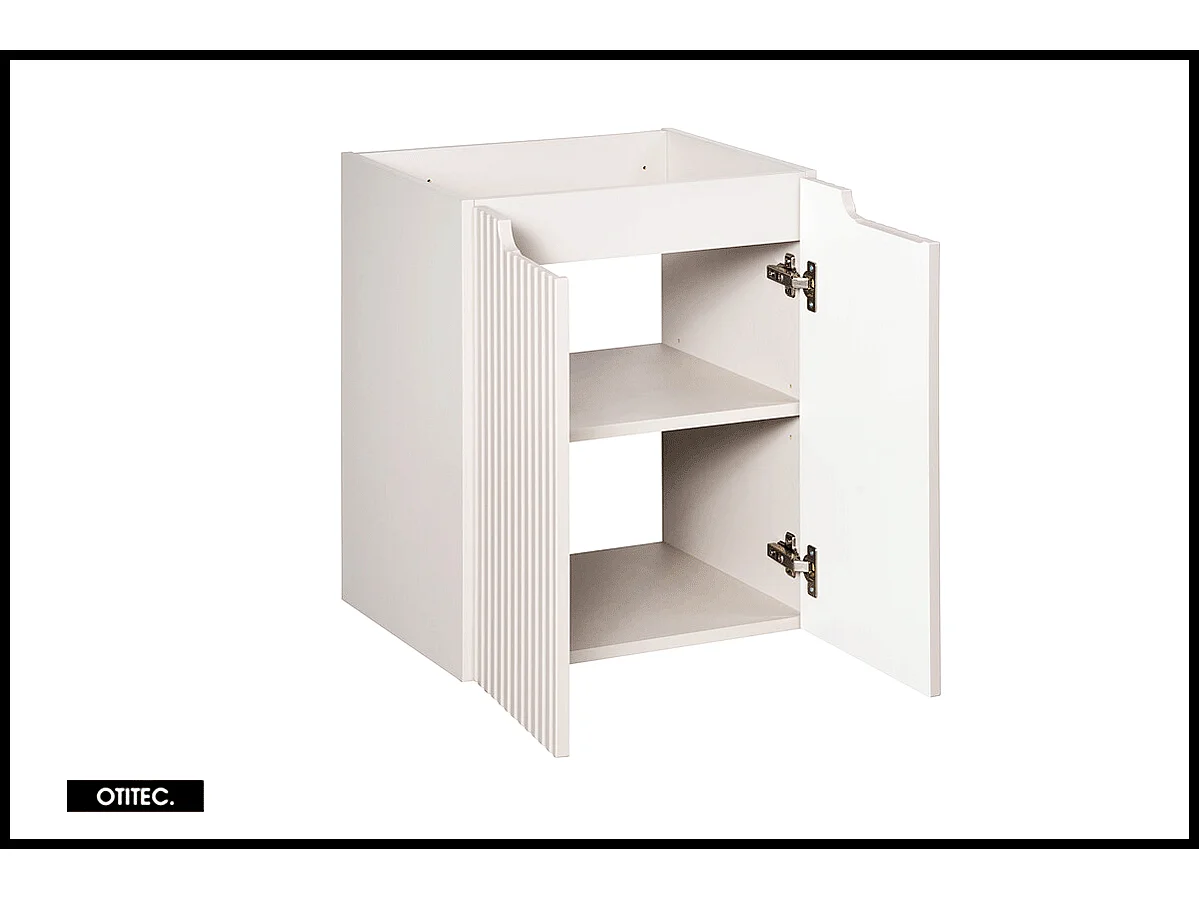 Meuble sous vasque de 50 cm - Cachemire Mat - 2 portes - VOLTA