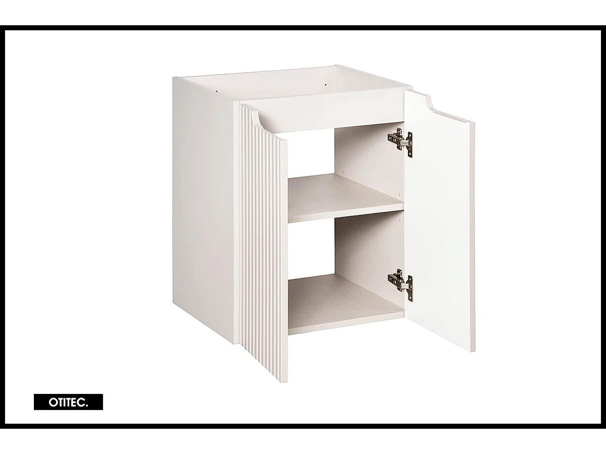 Meuble sous vasque de 50 cm - Cachemire Mat - 2 portes - VOLTA