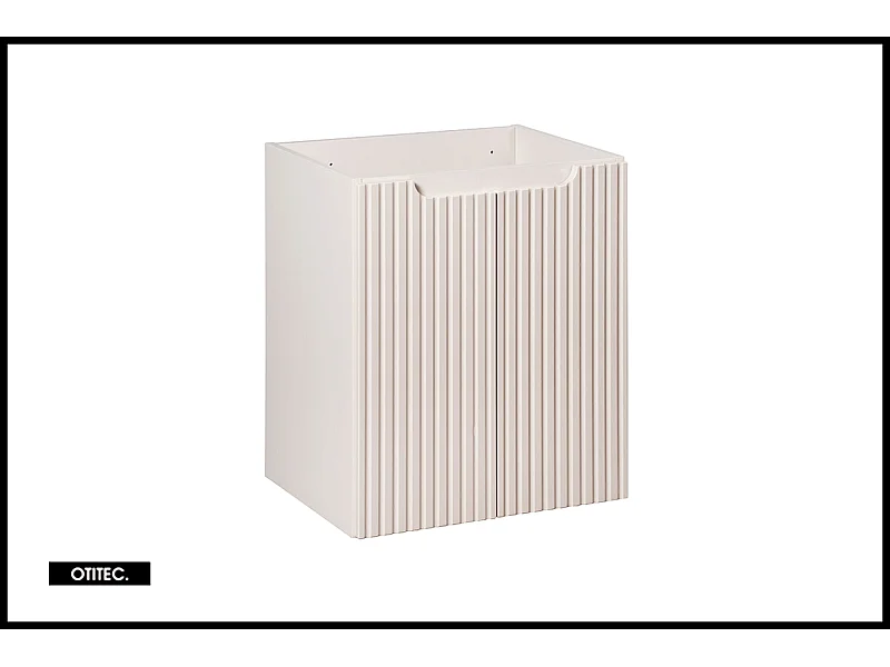 Meuble sous vasque de 50 cm - Cachemire Mat - 2 portes - VOLTA