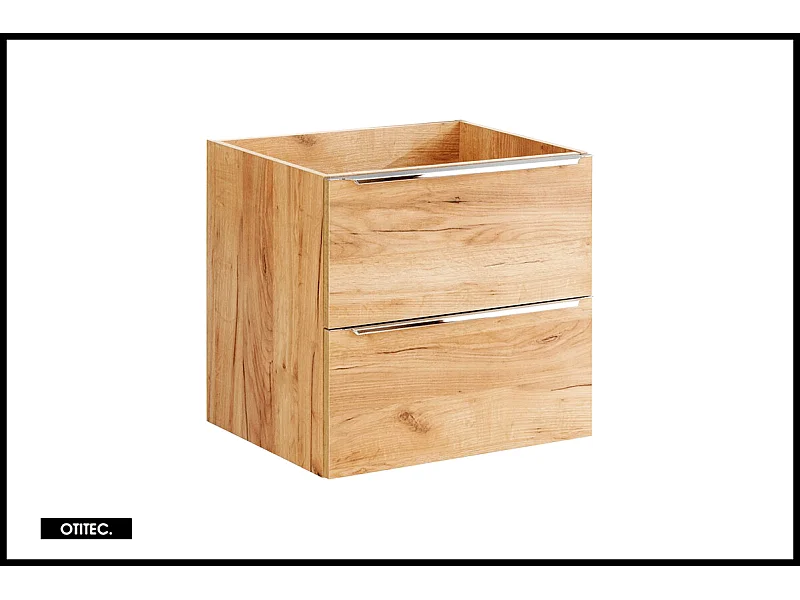 Meuble sous vasque de 60 cm - Oak - 2 tiroirs - LISOA