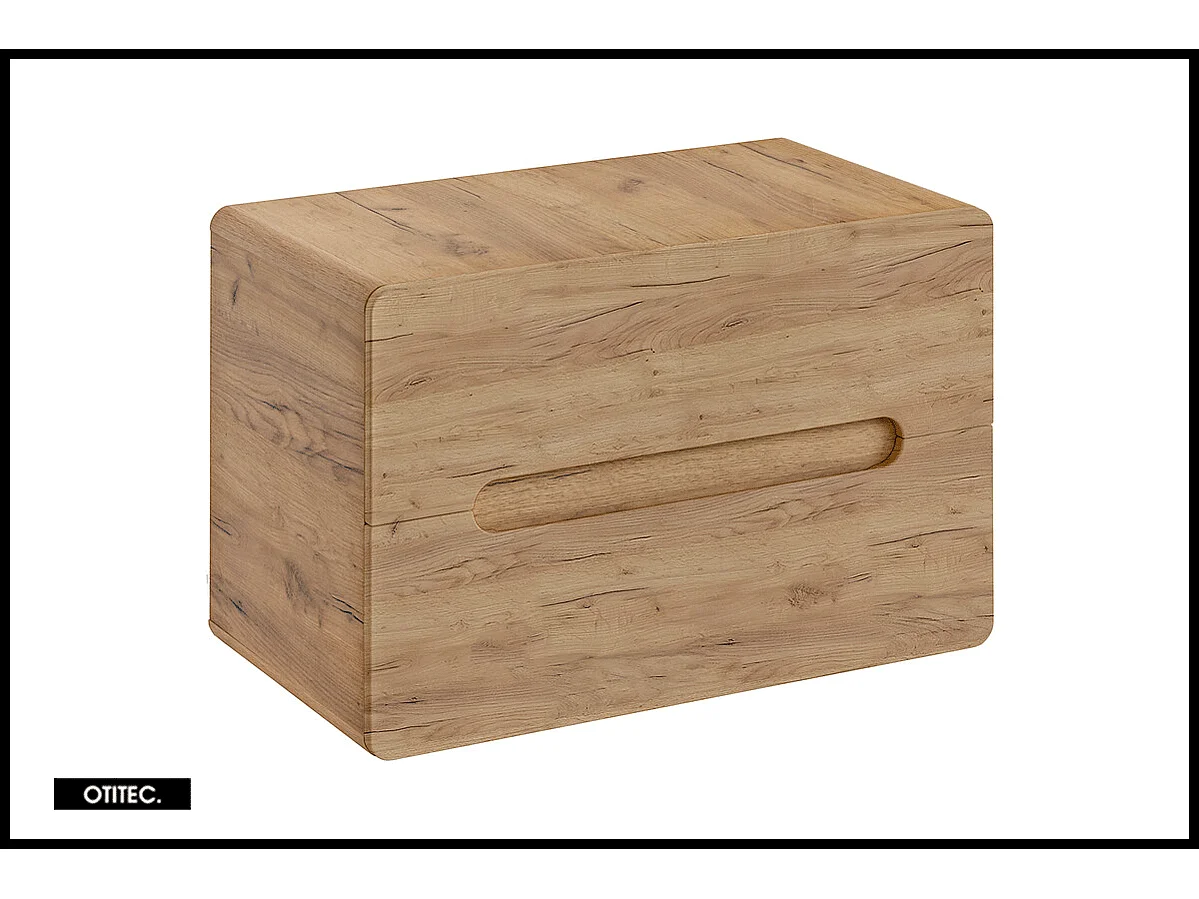 Meuble sous vasque de 80 cm - Oak - 2 tiroirs - PASTI